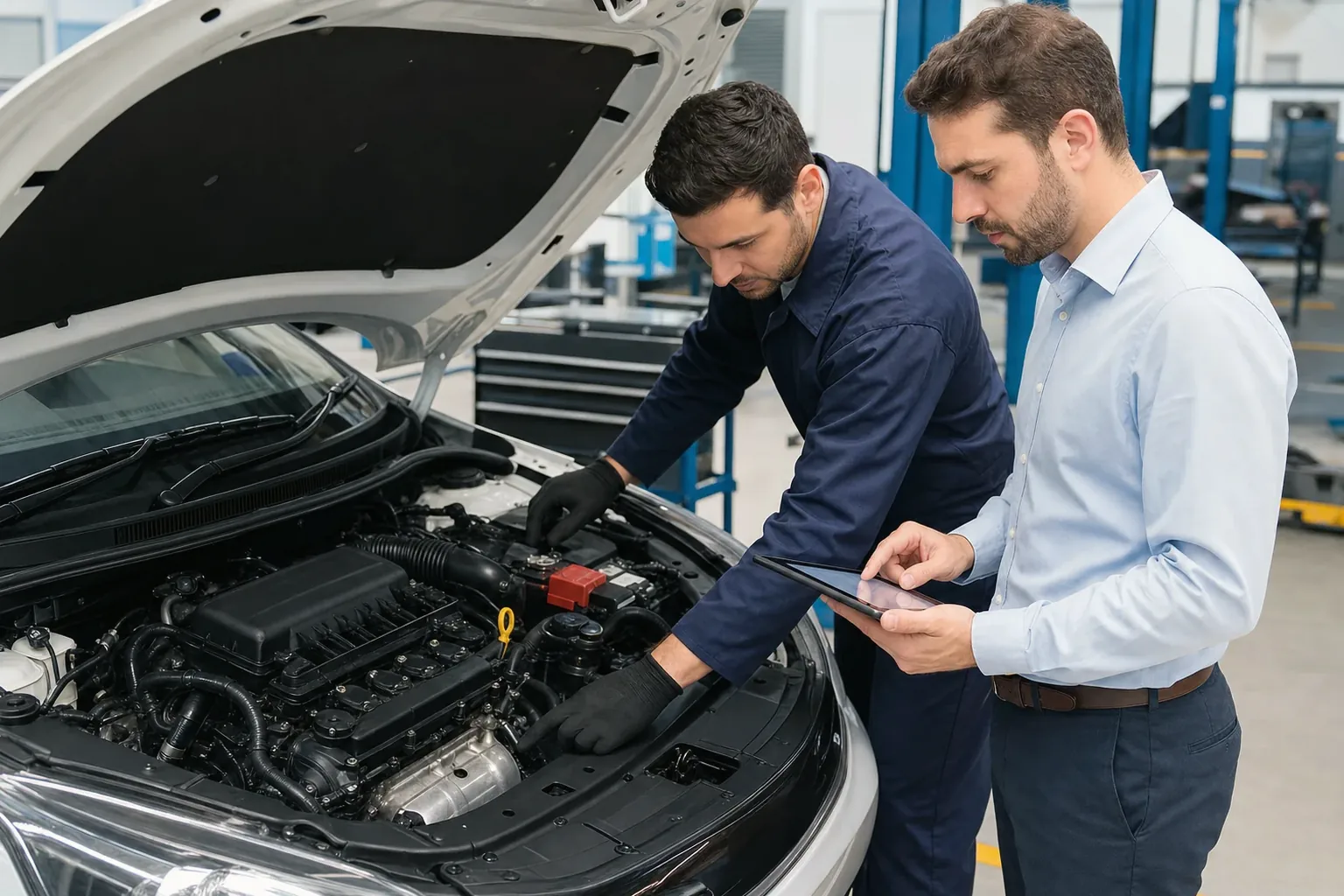 Despachante cadastrando motor de veículo em Paulínia.
